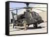 British Soldiers Perform Maintenance on an Apache Helicopter-Stocktrek Images-Framed Stretched Canvas