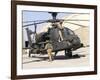 British Soldiers Perform Maintenance on an Apache Helicopter-Stocktrek Images-Framed Photographic Print