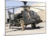 British Soldiers Perform Maintenance on an Apache Helicopter-Stocktrek Images-Mounted Photographic Print
