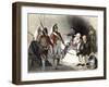 British Soldiers Quartered in an American Colonial Home, c.1770-null-Framed Giclee Print