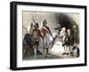 British Soldiers Quartered in an American Colonial Home, c.1770-null-Framed Giclee Print