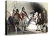 British Soldiers Quartered in an American Colonial Home, c.1770-null-Stretched Canvas