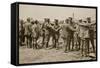 British Soldiers Searching German Prisoners, 1916-null-Framed Stretched Canvas