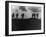 British Soldiers Silhouetted Along a Ridge During the World War I Battle of Mons-null-Framed Photographic Print