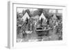 British Soldiers Washing at a Rest Camp-W. Hatherell-Framed Art Print