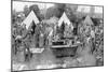 British Soldiers Washing at a Rest Camp-W. Hatherell-Mounted Art Print