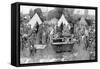 British Soldiers Washing at a Rest Camp-W. Hatherell-Framed Stretched Canvas