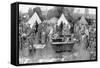 British Soldiers Washing at a Rest Camp-W. Hatherell-Framed Stretched Canvas