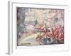 British Soldiers Were Fighting their Way Through the Streets-Joseph Ratcliffe Skelton-Framed Giclee Print