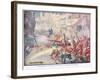 British Soldiers Were Fighting their Way Through the Streets-Joseph Ratcliffe Skelton-Framed Giclee Print