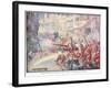 British Soldiers Were Fighting their Way Through the Streets-Joseph Ratcliffe Skelton-Framed Giclee Print
