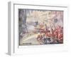 British Soldiers Were Fighting their Way Through the Streets-Joseph Ratcliffe Skelton-Framed Giclee Print