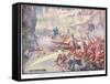 British Soldiers Were Fighting their Way Through the Streets-Joseph Ratcliffe Skelton-Framed Stretched Canvas