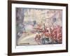 British Soldiers Were Fighting their Way Through the Streets-Joseph Ratcliffe Skelton-Framed Giclee Print