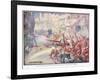 British Soldiers Were Fighting their Way Through the Streets-Joseph Ratcliffe Skelton-Framed Giclee Print