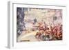 British Soldiers Were Seen Fighting their Way Through the Streets-Joseph Ratcliffe Skelton-Framed Giclee Print