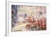British Soldiers Were Seen Fighting their Way Through the Streets-Joseph Ratcliffe Skelton-Framed Giclee Print