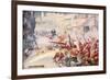 British Soldiers Were Seen Fighting their Way Through the Streets-Joseph Ratcliffe Skelton-Framed Giclee Print