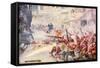 British Soldiers Were Seen Fighting their Way Through the Streets-Joseph Ratcliffe Skelton-Framed Stretched Canvas