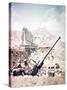 British Soldiers with a Bofors 40MM Anti-Aircraft Gun Below Monte Cassino, Italy, April 1944-null-Stretched Canvas