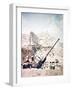 British Soldiers with a Bofors 40MM Anti-Aircraft Gun Below Monte Cassino, Italy, April 1944-null-Framed Photographic Print