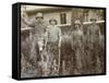 British Soldiers with a Donkey in China-null-Framed Stretched Canvas