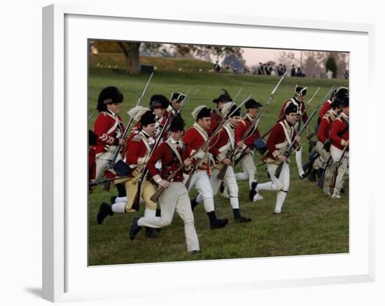 British Sortie Reenactment at Yorktown Battlefield, Virginia-null-Framed Photographic Print