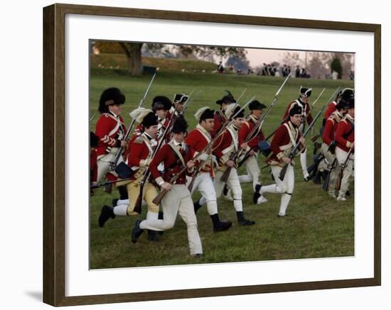 British Sortie Reenactment at Yorktown Battlefield, Virginia-null-Framed Photographic Print