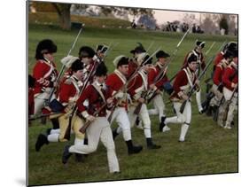 British Sortie Reenactment at Yorktown Battlefield, Virginia-null-Mounted Photographic Print