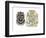 British Stamps for America Issued under the Stamp Act for a Half-Penny and Five Shillings-null-Framed Premium Giclee Print