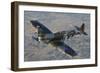 British Supermarine Spitfire Mk-16 Flying over Chino, California-Stocktrek Images-Framed Photographic Print