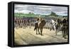 British Surrender at Yorktown, 1781, Effectively Ending the American Revolution-null-Framed Stretched Canvas