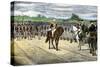 British Surrender at Yorktown, 1781, Effectively Ending the American Revolution-null-Stretched Canvas