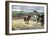 British Surrender at Yorktown, 1781, Effectively Ending the American Revolution-null-Framed Giclee Print