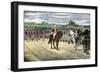 British Surrender at Yorktown, 1781, Effectively Ending the American Revolution-null-Framed Giclee Print