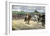 British Surrender at Yorktown, 1781, Effectively Ending the American Revolution-null-Framed Giclee Print