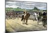 British Surrender at Yorktown, 1781, Effectively Ending the American Revolution-null-Mounted Giclee Print