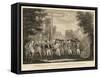 British Surrendering their Arms to General Washington after their Defeat at Yorktown-null-Framed Stretched Canvas
