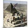 British Tourists Having Christmas Lunch on the Great Pyramid, 1870s-null-Mounted Giclee Print