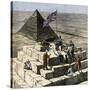 British Tourists Having Christmas Lunch on the Great Pyramid, 1870s-null-Stretched Canvas