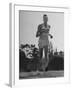 British Track Runner Roger Bannister Running, the First Person to Run a Mile in under Four Minutes-Cornell Capa-Framed Premium Photographic Print