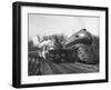 British Train, "Coronation Scot" alongside American Locomotives-Hansel Mieth-Framed Photographic Print