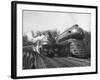 British Train, "Coronation Scot" alongside American Locomotives-Hansel Mieth-Framed Photographic Print