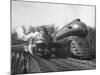 British Train, "Coronation Scot" alongside American Locomotives-Hansel Mieth-Mounted Photographic Print