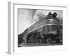 British Train the "Coronation Scot" Traveling Between Baltimore, Maryland and Washington, D.C-Hansel Mieth-Framed Photographic Print