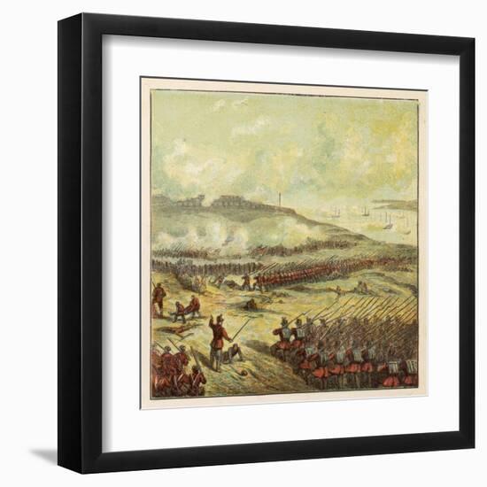 British Troops at the Battle of Inkerman-Joseph Kronheim-Framed Art Print