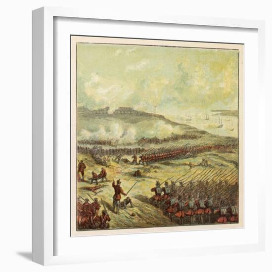 British Troops at the Battle of Inkerman-Joseph Kronheim-Framed Art Print