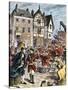 British Troops Entering Boston to Enforce Taxation and Other Colonial Legislation-null-Stretched Canvas