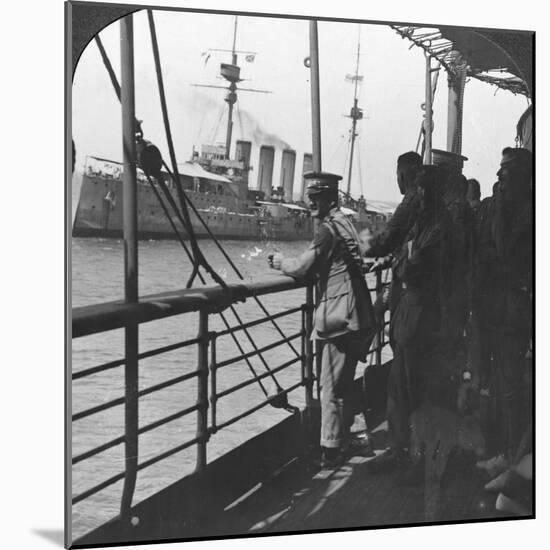 British Troops on a Troopship, World War I, C1914-null-Mounted Photographic Print