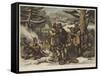 British Troops on the March, Canada-null-Framed Stretched Canvas
